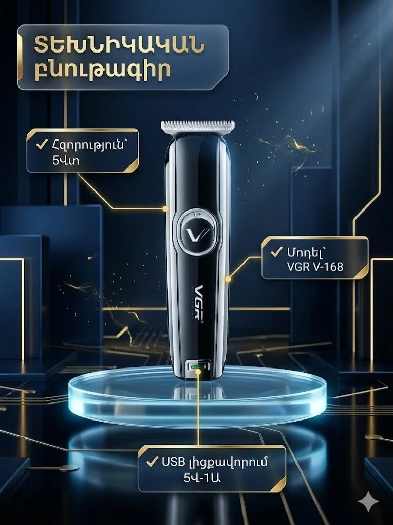 էլեկտրական սափրիչ VGR V-168